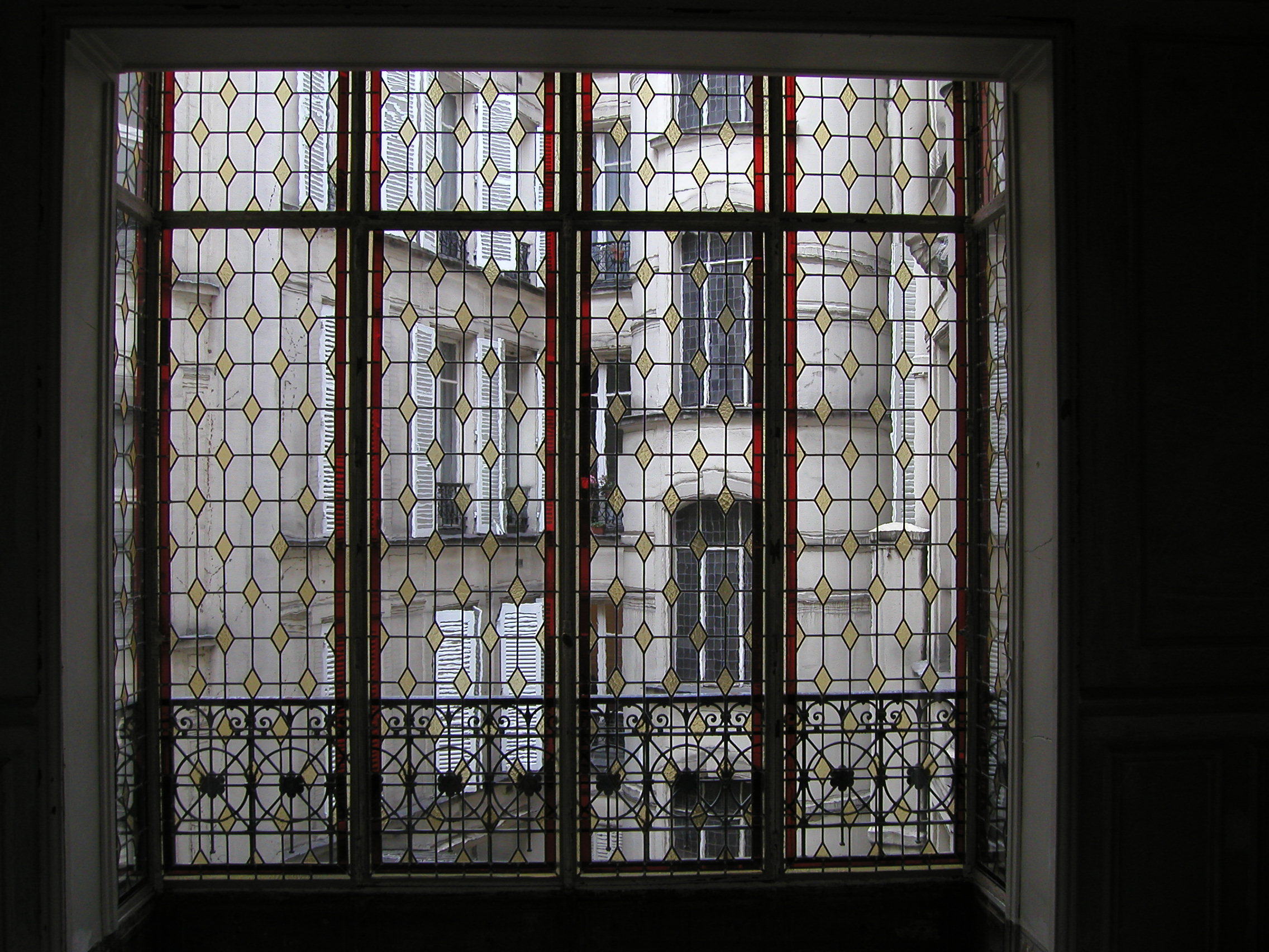 Restauration vitrail Bow window